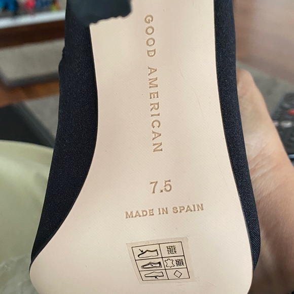 Good American Heel Botties Blk - Picture 4 of 6